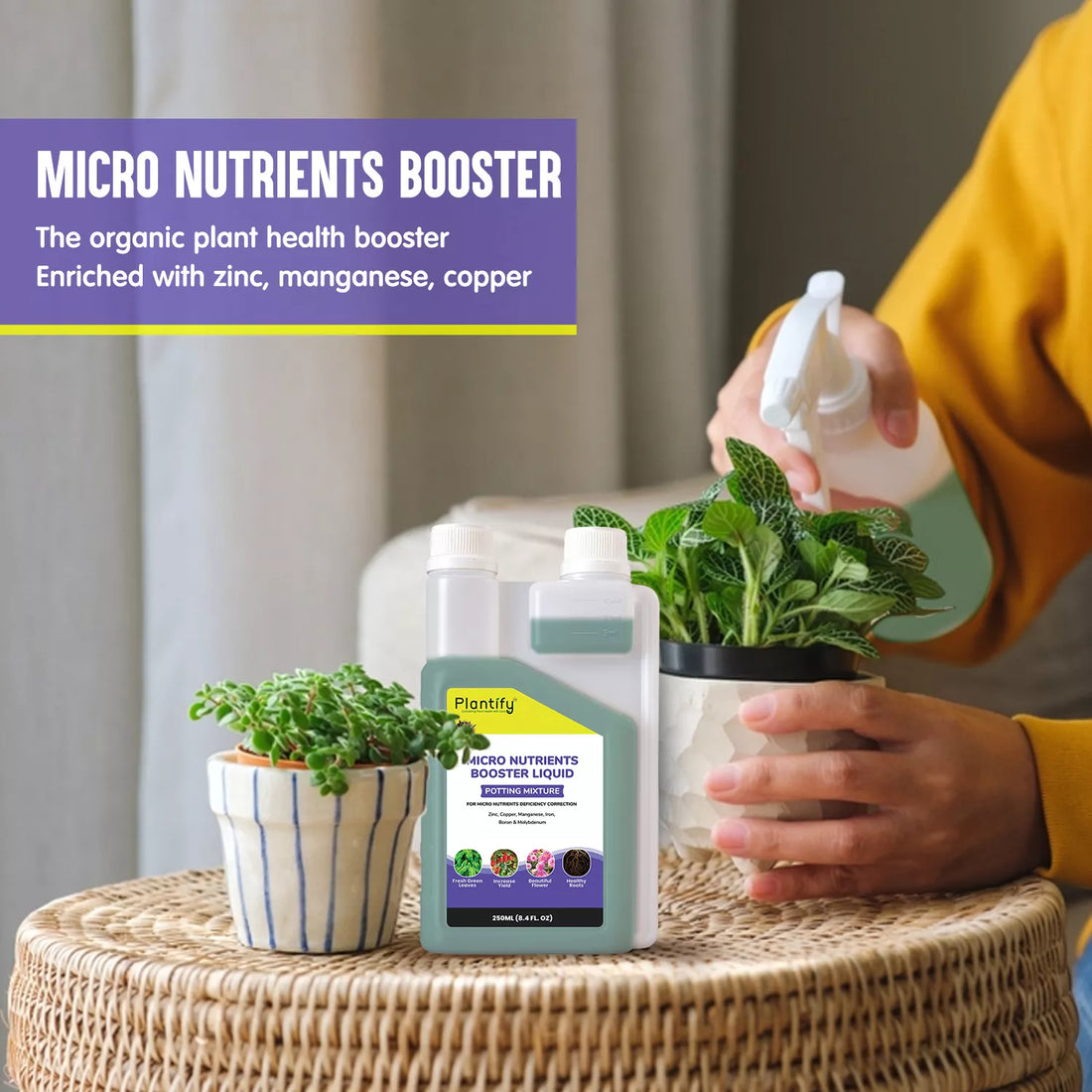 Plantify Micro Nutrients Booster Liquid for Healthy Roots & Leaves